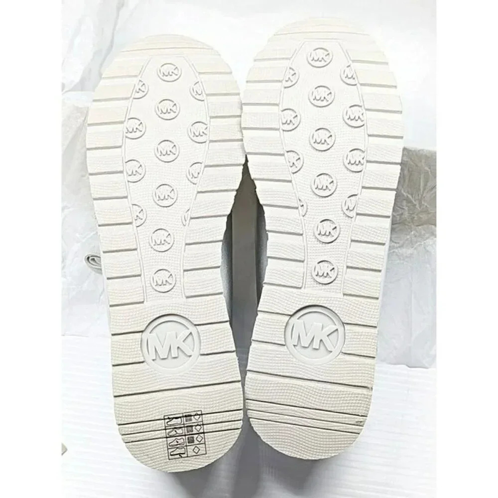 Michael Kors Women's Dash Knit Trainer Sneakers Silver Size 9.5 M (MSRP $165) - Picture 8 of 9